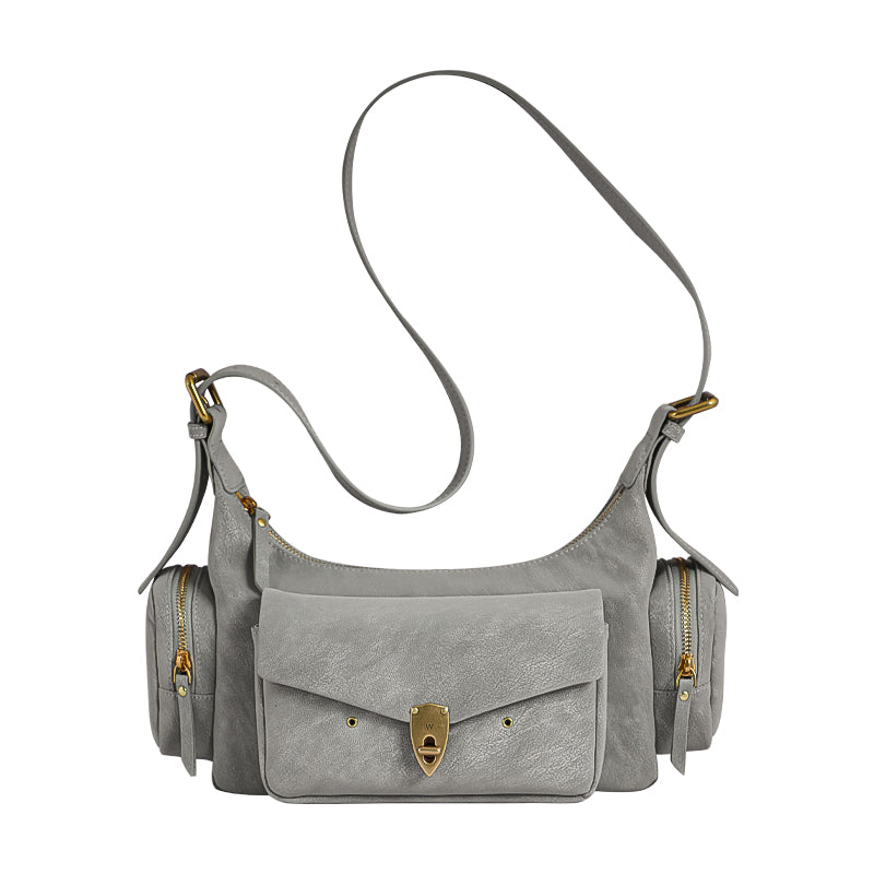 NAMIB Saddle Hobo Suede Bag
