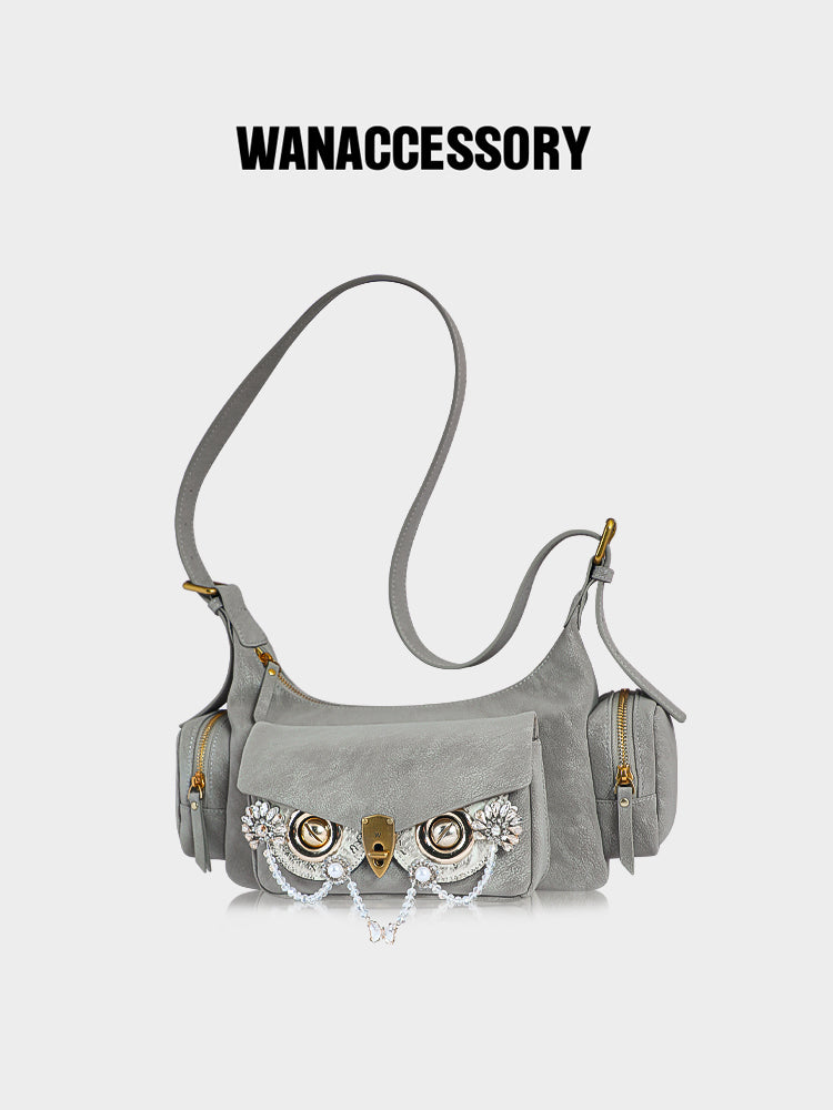 NAMIB Saddle Hobo Suede Bag