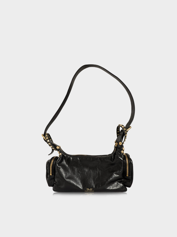 Bushwick Top-Grain Leather Crossbody Bowling Bag