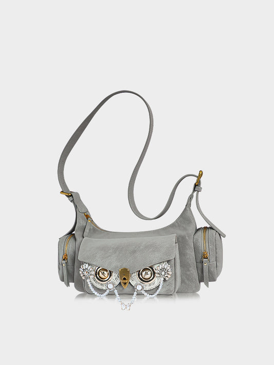 NAMIB Saddle Hobo Suede Bag