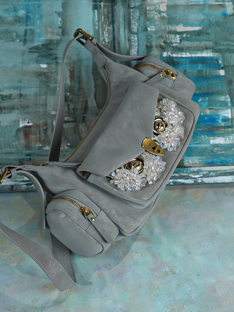 NAMIB Saddle Hobo Suede Bag