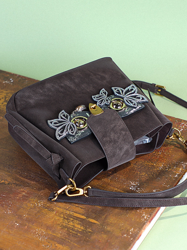 NAMIB Soft Bucket Suede Bag